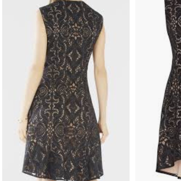 BcbgMaxazria zip front flounce-hem lace dress - Picture 5 of 5